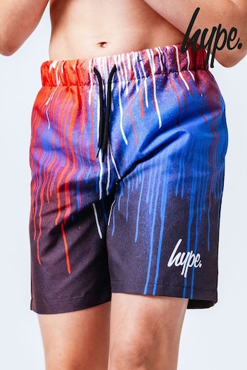 Hype. Red White Blue Drips Print Swim Women Shorts (886579) | £25 - £30