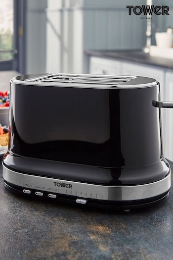 Tower Black Belle 2 Slice Toaster 800W (886716) | £30