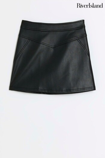 River Island Black Girls Seamed A-Line Skirt (886723) | £14