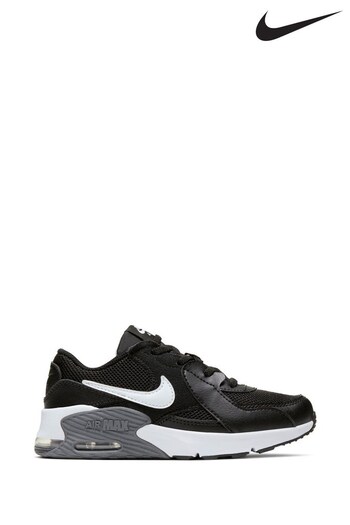 Nike gigi Black/White Air Max Excee Junior Trainers (886974) | £55