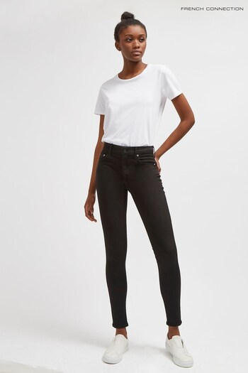 French Connection Black Rebound Skinny Jeans scintillant (887884) | £37