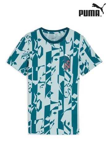 Puma Blue Neymar JR Creativity Logo Jr T-Shirt (887957) | £30 - £36