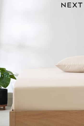 Natural Deep Fitted Simply Soft Microfibre Sheet (888178) | £8 - £14