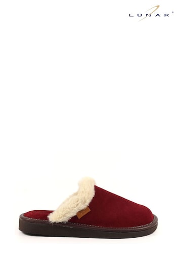 Lazy Dogz Burgundy Red Otto Suede Mule Slippers (888290) | £35
