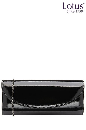 Lotus Black Clutch Bag with Chain (888424) | £50