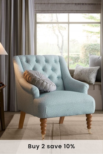 Laura Ashley Sweet Allysum Seaspray Blue Ropsley Chair (888454) | £375