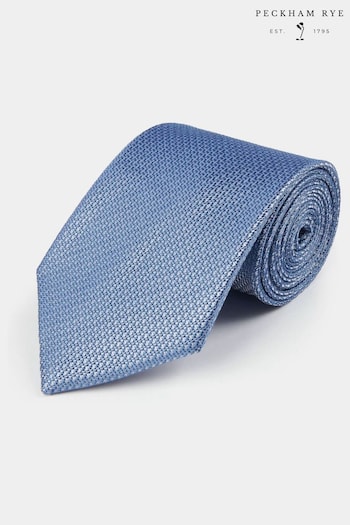Peckham Rye Blue Grenadine Tie (888689) | £39