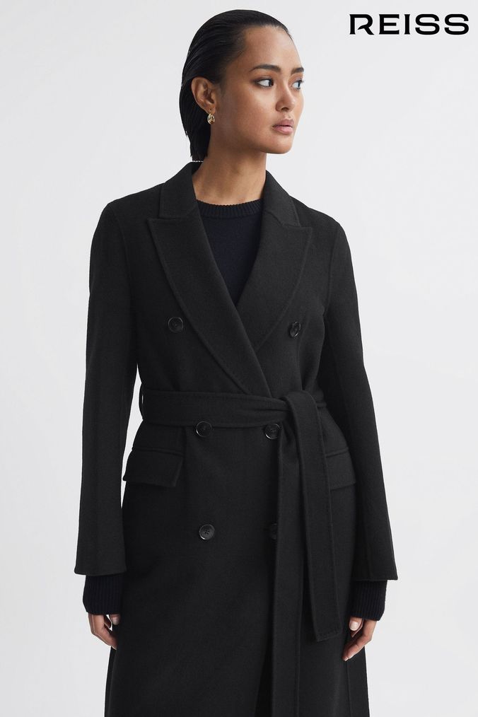 Whistles double 2024 breasted maxi coat