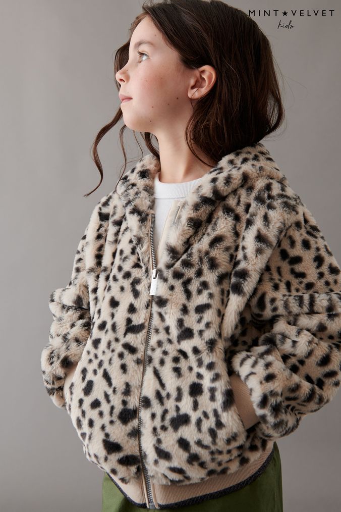 Mint velvet outlet snow leopard coat