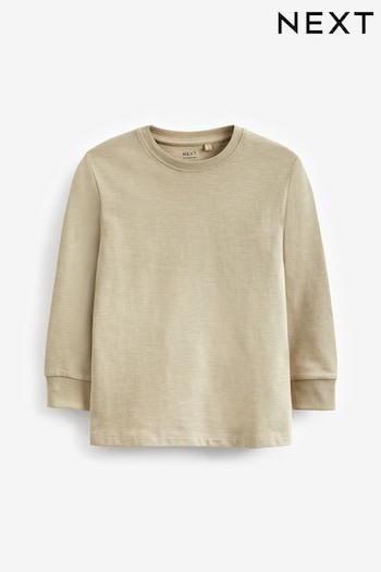 Stone Cement Long Sleeve Cosy T-Shirt (3-16yrs) (888789) | £5 - £8.50