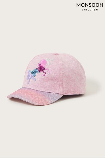 Monsoon Pink Harmony Sequin Unicorn Cap (889058) | £13 - £14