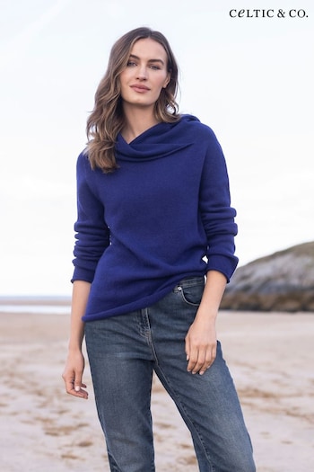 Celtic & Co. Blue Collared Slouch Jumper (889404) | £129