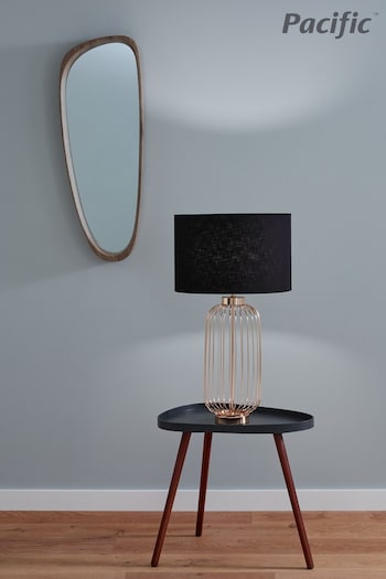 Pacific Gold Dania French Gold Metal Wire Tall Table Lamp (889811) | £180