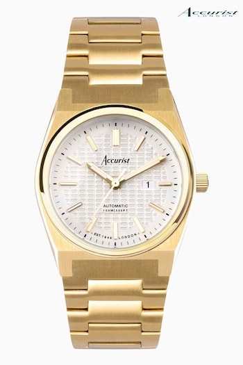 Accurist Ladies Gold Tone Origin Automatic Stainless Steel Bracelet 34mm Watch (889830) | £339