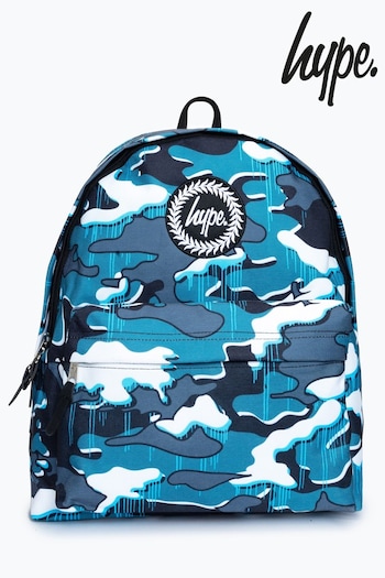 Hype. Blue Drips Camo Backpack (889964) | £25