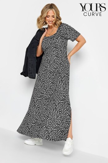 Yours Curve Black Limited Maxi Square Neck Dress (890463) | £33