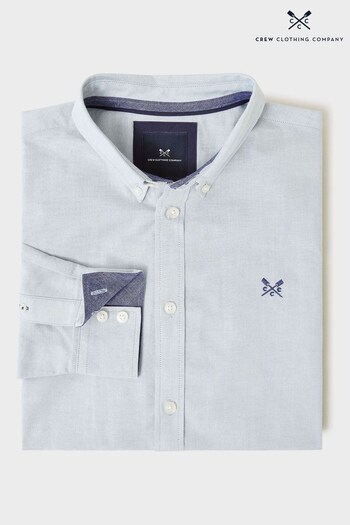 Crew Clothing Company Blue Cotton Classic Shirt (890507) | £59