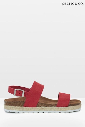 Celtic & Co. Red Multi Strap Sandals (890563) | £65