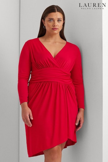 Lauren Ralph Lauren Curve Red Ruthmy Dress (890735) | £189