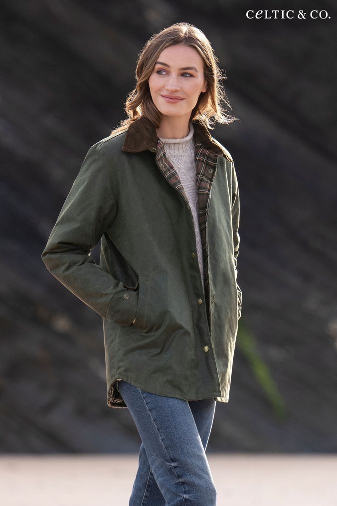 Wax effect jacket womens best sale