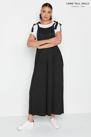 Long Tall Sally Black Culotte Dungarees (890875) | £33