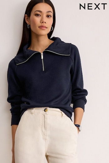 Navy Blue Cosy Funnel Neck Long Sleeve Top (891049) | £42