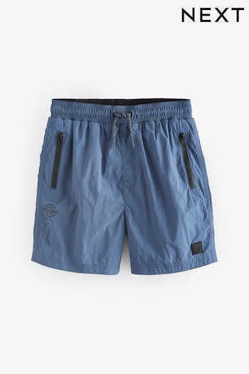 Blue Textured Swim Shorts (3-16yrs) (891884) | £10 - £16