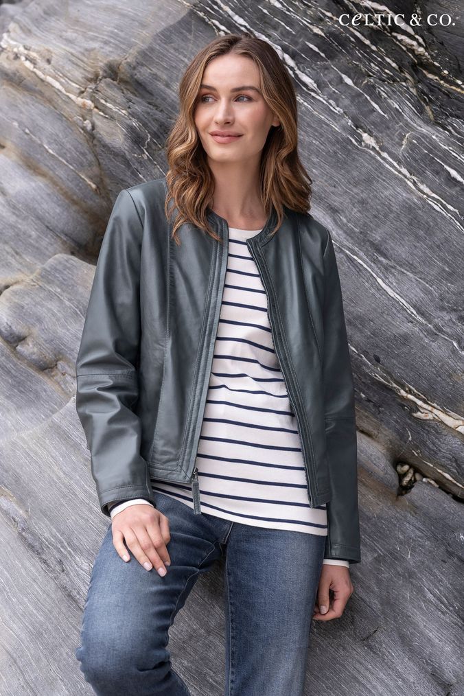 Womens Grey Biker Coats Jackets Next Official Site