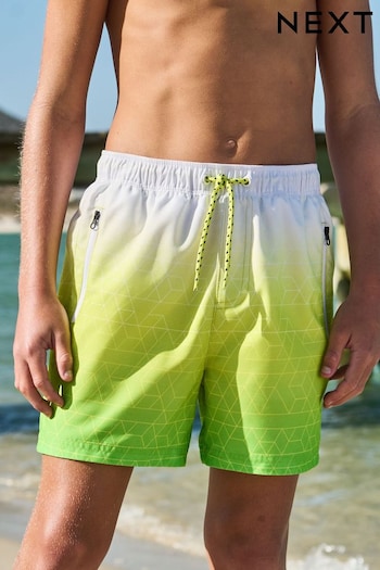 Green Dip Dye Swim Shorts paperbaig-waist (3-16yrs) (892633) | £8 - £14