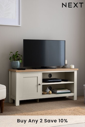Cream Malvern Oak Effect Up to 50 inch TV Unit (893079) | £199