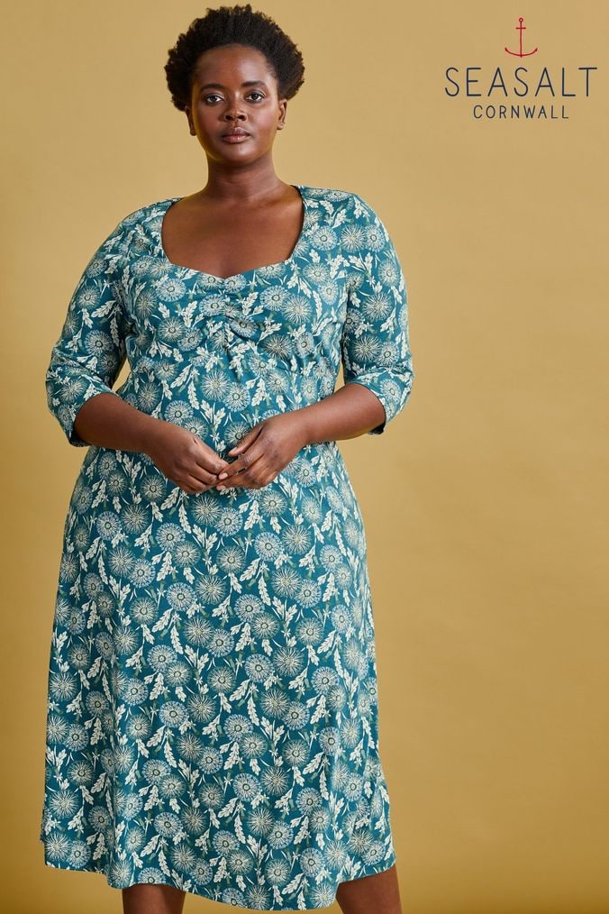 Plus size sale quarter sleeve dresses