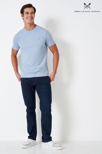 Crew Clothing Company Cobalt Blue Cotton Classic T-Shirt (893429) | £25
