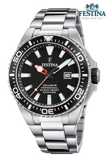 Festina Gents Silver Tone Diver Watch (893457) | £149