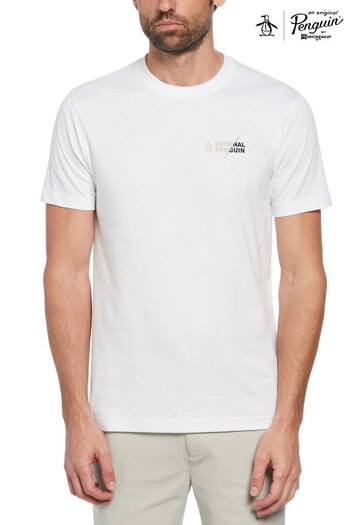 Original Penguin Spliced Pete Logo Short Sleeve T-Shirt (893890) | £30