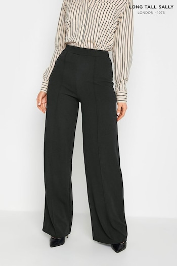 Long Tall Sally Black Crepe Wide Leg Trousers (894139) | £37