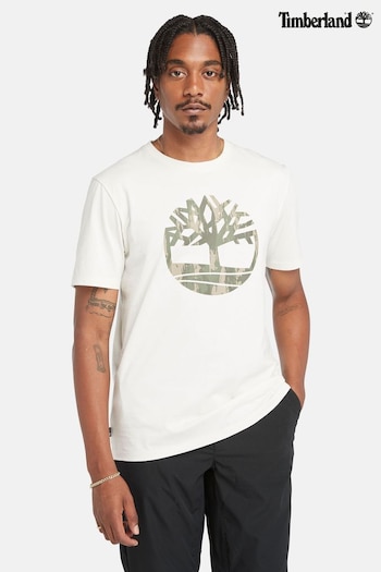 Timberland Kennebec River Camo Tree Logo Short Sleeve T-Shirt (894954) | £30