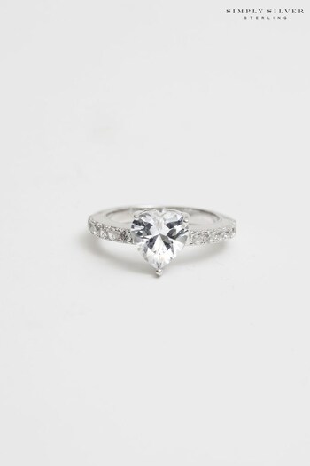 Mood Silver Cubic Zirconia Heart Ring (895852) | £25