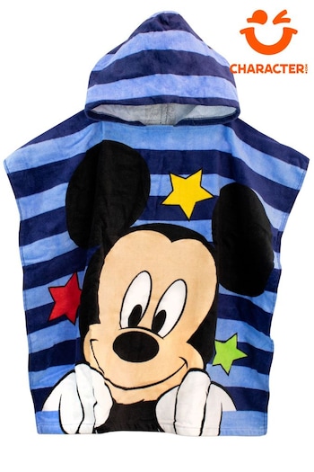 Character Blue Chrome Disney Mickey Mouse Swim & Beach Towel Poncho (896671) | £17