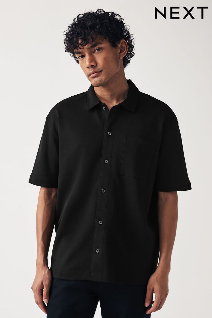 Buy Men s Black Shirts Online Next UK