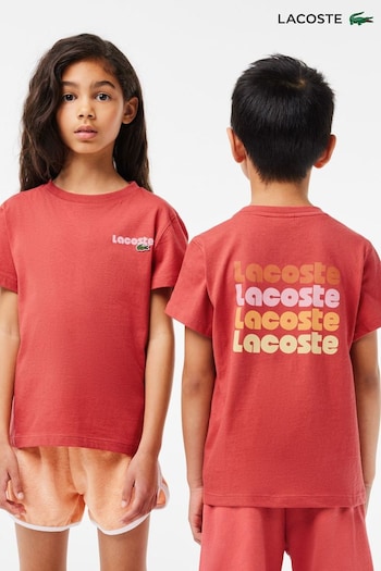 Lacoste Llarga Kids Summer Back Print T-Shirt (896994) | £35 - £40