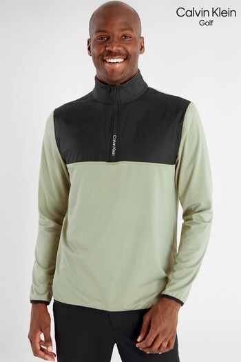 Calvin Klein Golf Green Malden 1/4 Zip Top (897589) | £70