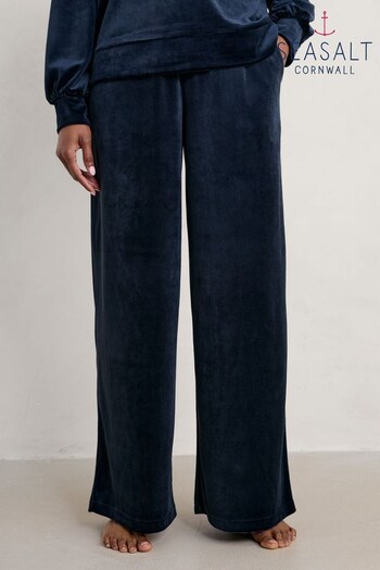 Seasalt Blue Kowan Velour Trousers (897728) | £40