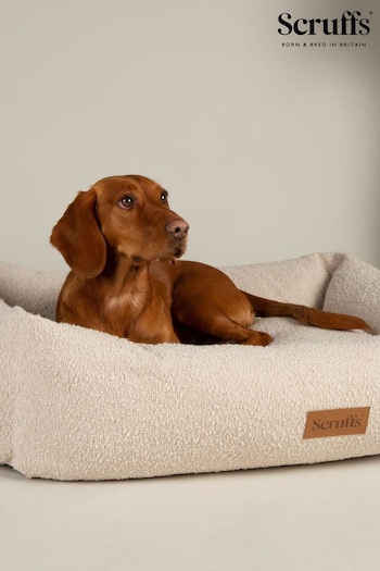 Scruffs Ivory Boucle Dog Box Bed (897756) | £50 - £65