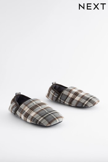 Stone Natural Padded Closed Back Slippers (899543) | £15