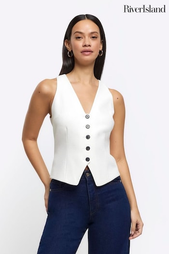 River Island essential Button Front Tailored Waistcoat (899818) | £38