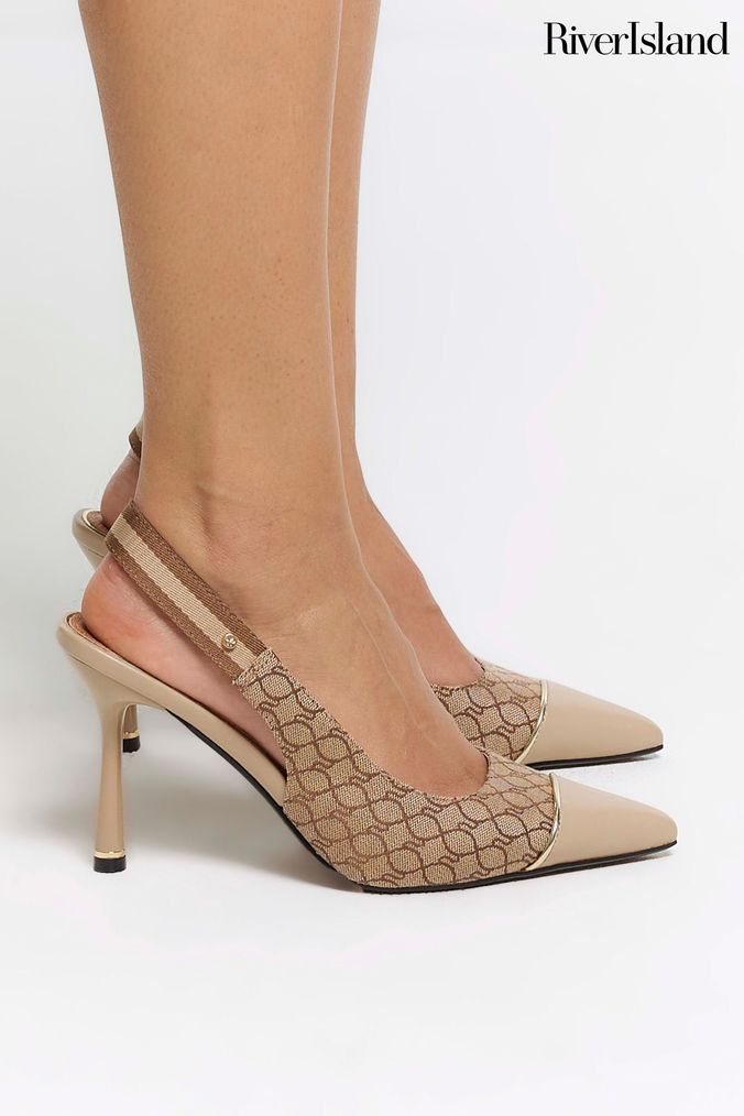 River island court heels sale