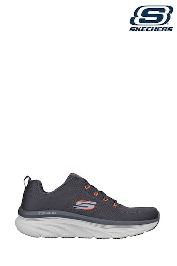 Skechers Grey Relaxed Fit: D'Lux Walker Meerno Shoes (899863) | £87