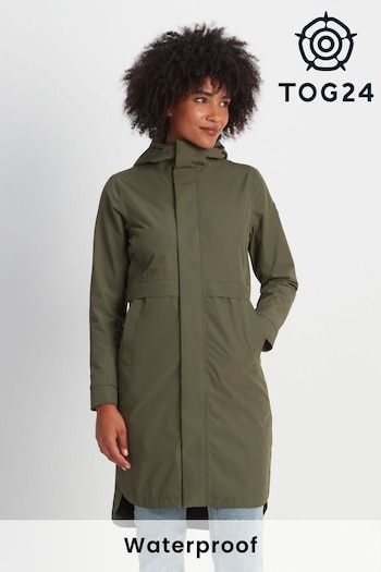 Tog 24 Womens Green Saunter Long Waterproof Jacket (8M1760) | £110