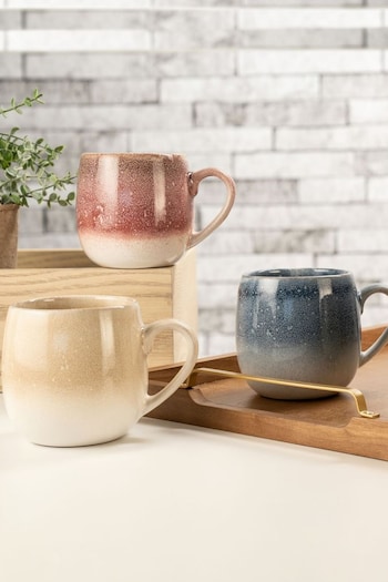 SIIP Set of 4 Reactive Glaze Ombre Mugs (8N3322) | £32