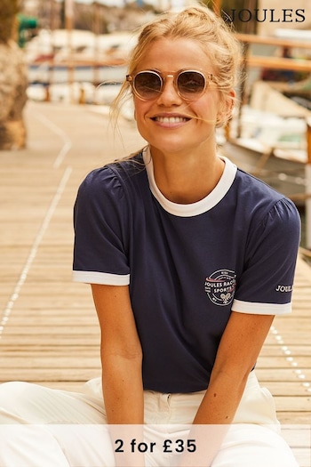 Joules Erin Navy blue Short Sleeve T-Shirt (901319) | £24.95